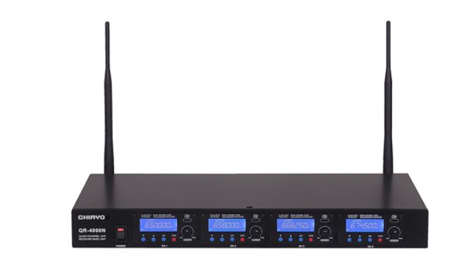 Quad Wireless UHF Modular Chassis 1 RU 19