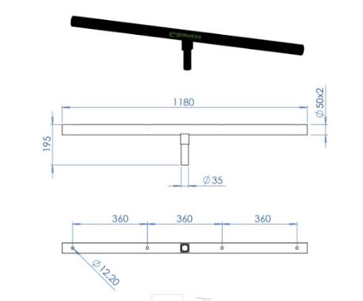 Picture of T-Bar for Nemesis 110 (black)