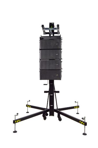 Picture of Aluminium front loading tower. Lift up to 250kg Blk