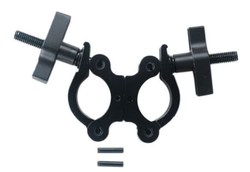 Picture of Double Swivel Pipe Clamp (Suits 38-51mm) -Black