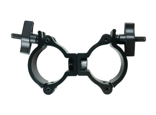 Picture of Double Swivel Pipe Clamp (Suits 46-51mm) - Black