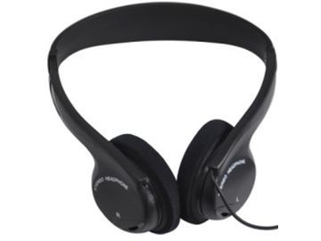 Show details for Stereo headset. Black, Over head style Picture of Stereo headset. Black, Over head style