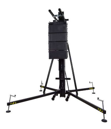 Picture of Aluminium front loading speaker tower for 500kg lift