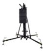 Picture of Aluminium front loading tower with double handle winch. Blk