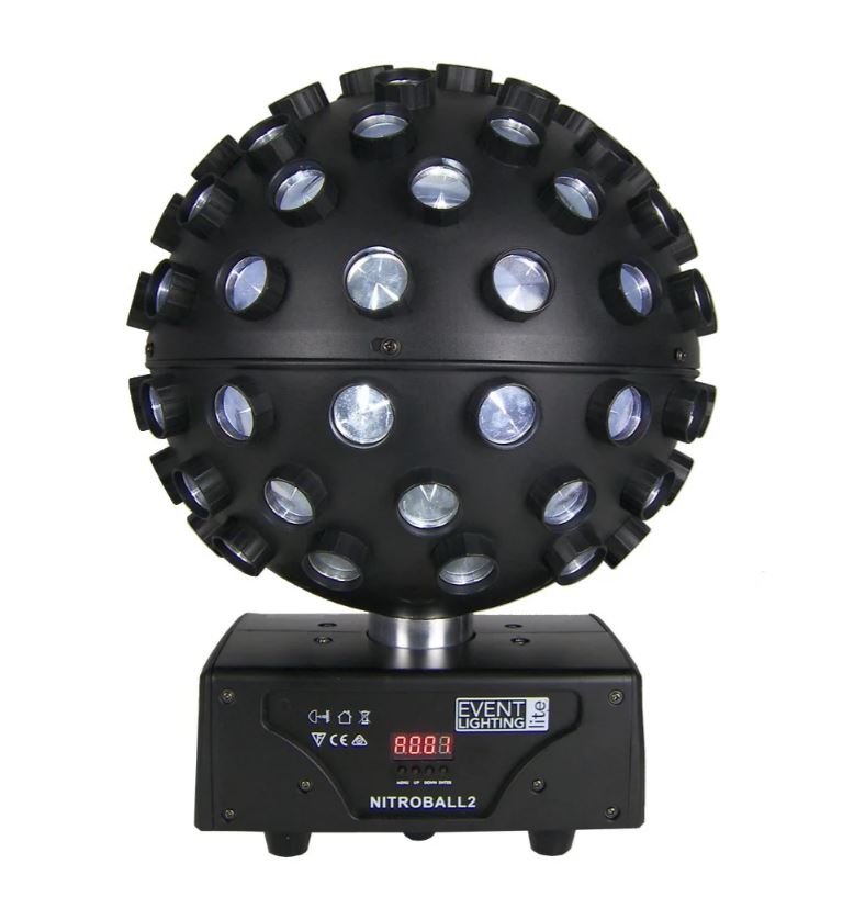 NITROBALL2 Rotating Effect Light | RGBWAUV Beams for DJs & Events ...