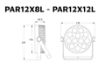 Picture of Indoor Lite Par with 12 x 8W RGBWAU LEDs