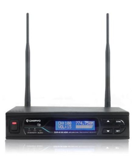 Picture of Wireless Radio Mic Receiver: 624mhz UHF,  100 Ch