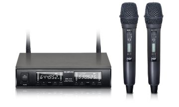 Show details for Dual Handheld Wireless Microphone System Package Picture of Dual Handheld Wireless Microphone System Package