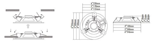 Picture of 6W 5" ceiling speaker (1.5, 3, 6W), 110Hz-15KHz