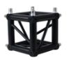 Picture of 290mm box truss cube - half spigots on 3 sides, Blk