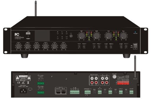 Picture of 4 channel x 240w matrix amplifier, LCD