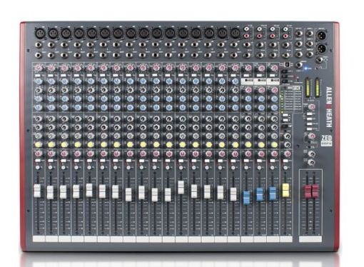 Picture of ZED22FX Console, 16 mono, 3 stereo, 3 aux, USB, FX