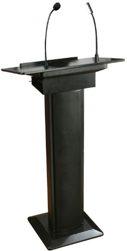 Picture of Lectern with light, PA microphone & built in speakers