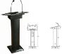 Picture of Lectern with light, wireless microphone & gooseneck mic