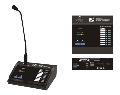 Picture of Remote 8 zone Paging console for Audio Matrix