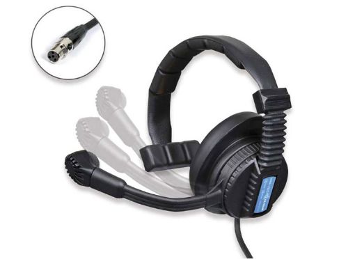 Picture of Headset, single muff, rotatable boom, w/less