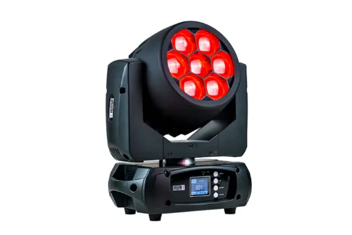 Picture of 7 x 30W LED RGBW Zoom Wash Moving Head